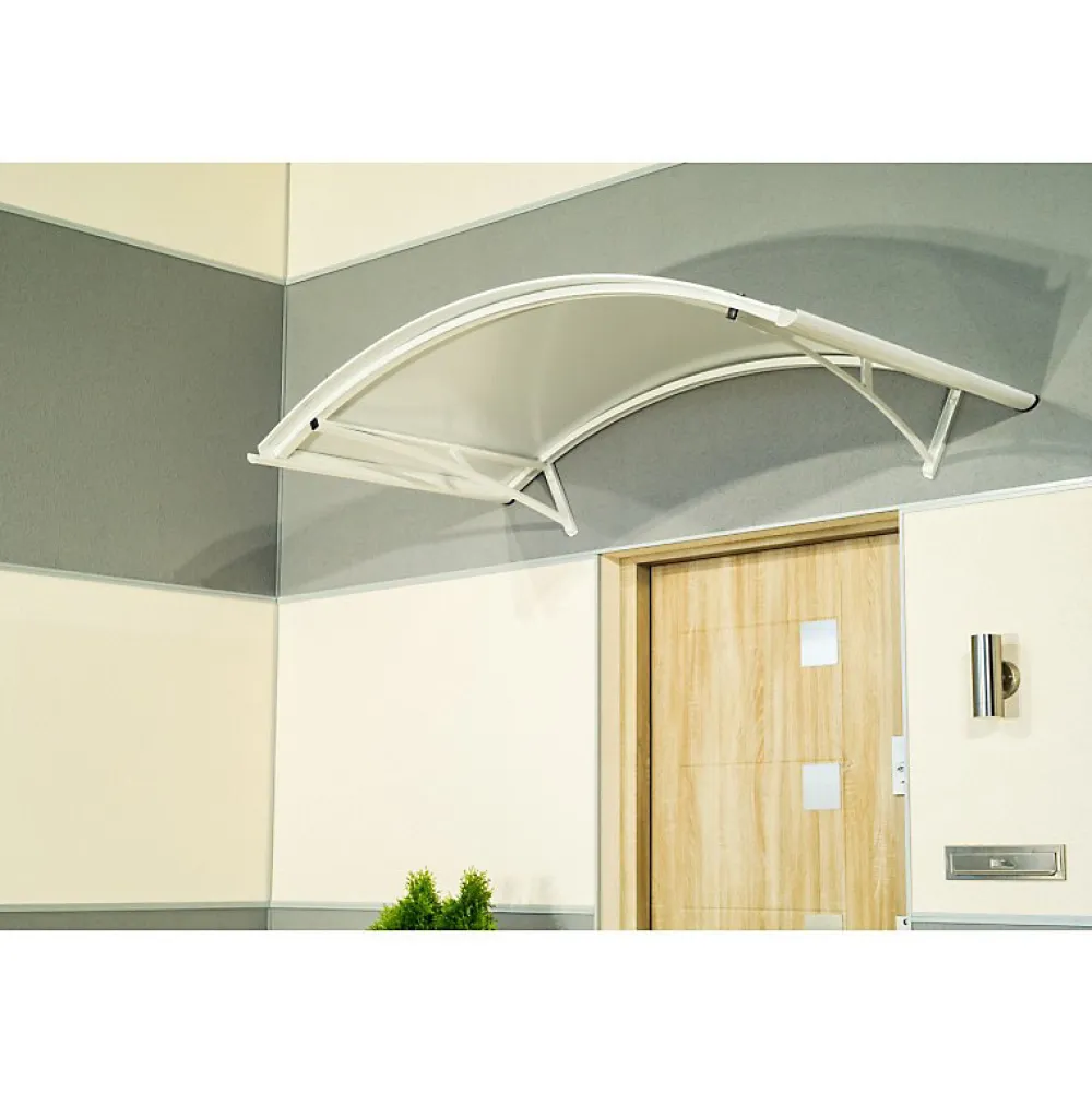 Arctom Auvent Et Marquise<Auvent Apos 150x90, couleur Blanc RAL9016, panneau sandwich AL PE AL