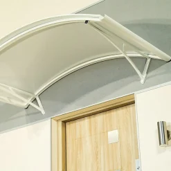 Arctom Auvent Et Marquise<Auvent Apos 150x90, couleur Blanc RAL9016, panneau sandwich AL PE AL