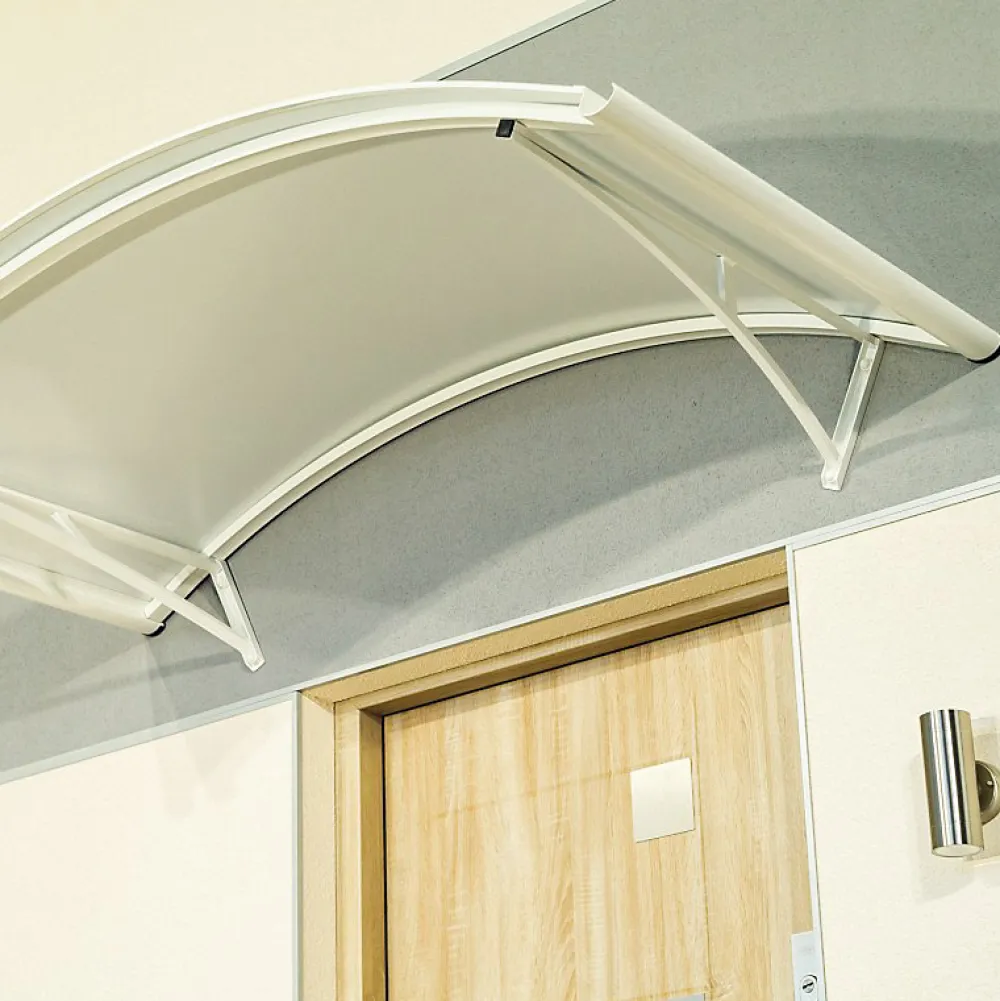 Arctom Auvent Et Marquise<Auvent Apos 150x90, couleur Blanc RAL9016, panneau sandwich AL PE AL