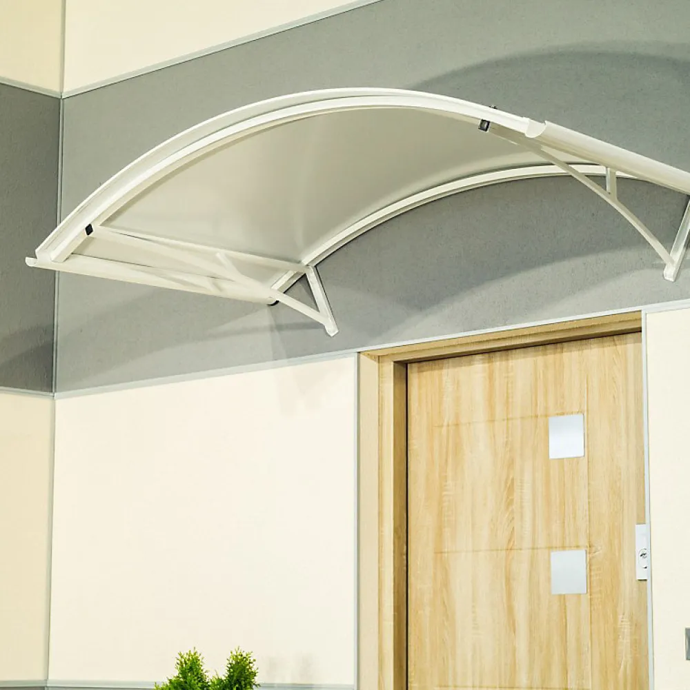 Arctom Auvent Et Marquise<Auvent Apos 150x90, couleur Blanc RAL9016, panneau sandwich AL PE AL