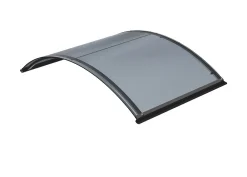 Arctom Auvent Et Marquise<Auvent ARC 160x90, couleur anthracite RAL7016, plaque anthracite