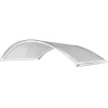 Arctom Auvent Et Marquise<Auvent ARC 160x70, couleur blanc RAL9016, plaque incolore