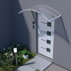 Arctom Auvent Et Marquise<Auvent ARC 160x70, couleur blanc RAL9016, plaque incolore