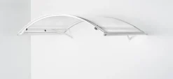 Arctom Auvent Et Marquise<Auvent CA 160x90, couleur blanc RAL9016, plaque incolore
