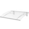 Arctom Auvent Gomo 160x84,5, couleur blanc RAL9016, plaque incolore PMMA- Auvent Et Marquise