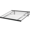 Arctom Auvent Et Marquise<Auvent Kamios 120x83,5, couleur anthracite RAL7016, plaque incolore PMMA