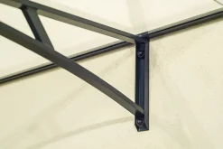 Arctom Auvent Et Marquise<Auvent Kamios 120x83,5, couleur anthracite RAL7016, plaque incolore PMMA