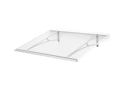 Arctom Auvent Et Marquise<Auvent Kamios 120x83,5, couleur blanc RAL9016, plaque incolore PMMA