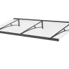 Arctom Auvent Kamios 197x83,5, couleur blanc RAL9016, plaque incolore PMMA- Auvent Et Marquise