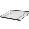 Arctom Auvent Karmel 150x83,5, couleur anthracite RAL7016, plaque incolore- Auvent Et Marquise