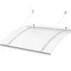 Arctom Auvent Et Marquise<Auvent Kwar 120x842, couleur blanc RAL9016, plaque incolore PMMA