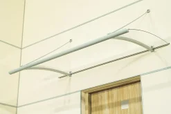 Arctom Auvent Et Marquise<Auvent Kwar 120x842, couleur blanc RAL9016, plaque incolore PMMA