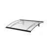 Arctom Auvent Et Marquise<Auvent LARA 120x83,5, couleur anthracite RAL7016, plaque incolore