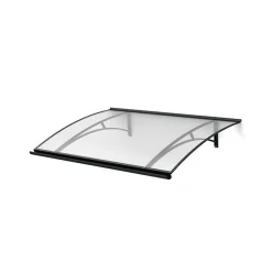 Arctom Auvent Et Marquise<Auvent LARA 120x83,5, couleur anthracite RAL7016, plaque incolore