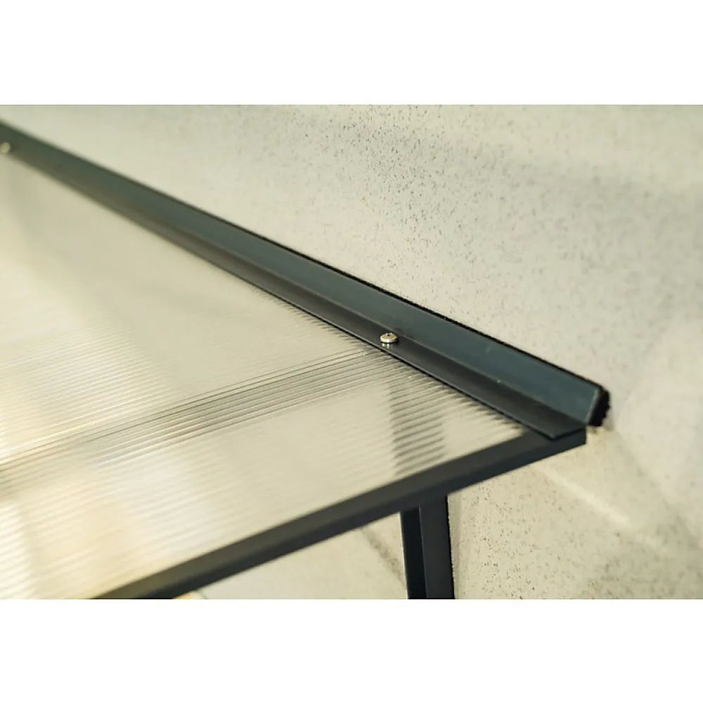 Arctom Auvent Et Marquise<Auvent LARA 120x83,5, couleur anthracite RAL7016, plaque incolore