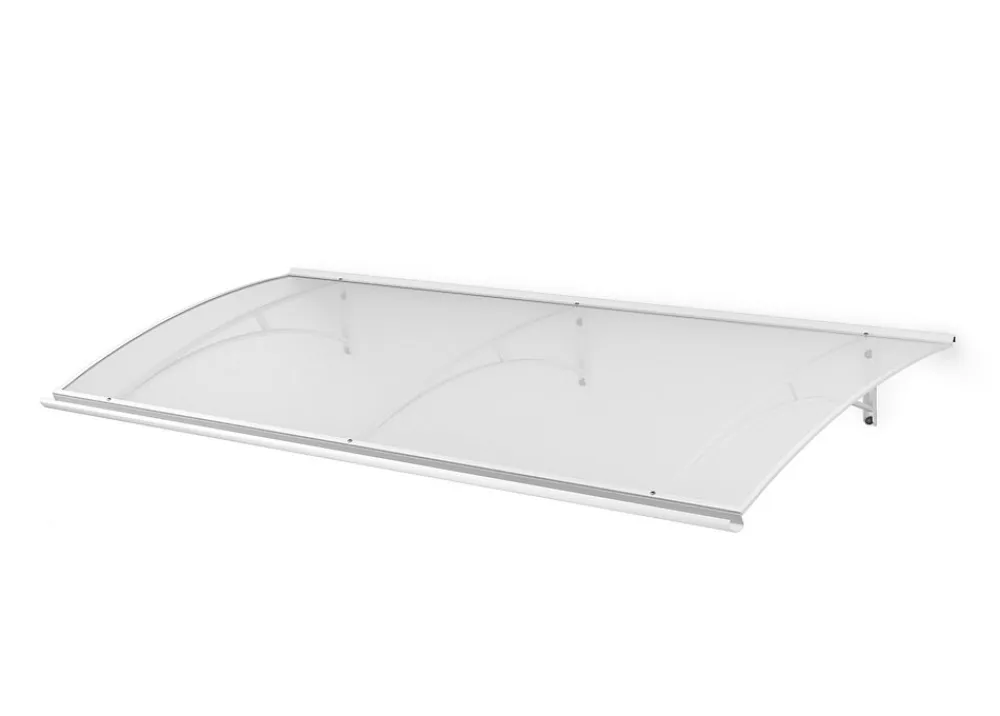 Arctom Auvent Et Marquise<Auvent LARA 197x83,5, couleur blanc RAL9016, plaque incolore