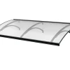 Arctom Auvent Et Marquise<Auvent LARAU 197x93, couleur anthracite RAL7016, plaque incolore