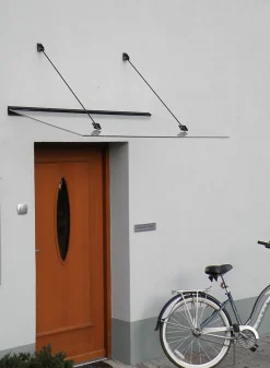 Arctom Auvent Et Marquise<Auvent Lazuro 150x97, couleur anthracite RAL7016, plaque incolore PMMA