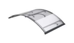 Arctom Auvent Et Marquise<Auvent Leos 158x90, couleur anthracite RAL7016, plaque incolore PMMA