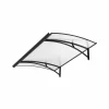 Arctom Auvent Et Marquise<Auvent Libo 150x84,5, couleur anthracite RAL7016, panneau sandwich AL PE AL