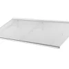 Arctom Auvent Mebe 197x84 couleur blanc RAL9016, plaque incolore- Auvent Et Marquise