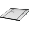 Arctom Auvent Mebe 120x84, couleur anthracite RAL7016, plaque incolore- Auvent Et Marquise