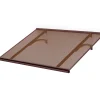 Arctom Auvent MEBE 120x84 couleur marron RAL8017, plaque marron- Auvent Et Marquise