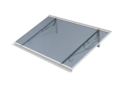 Arctom Auvent Et Marquise<Auvent Mela 140x79, couleur blanc RAL9016, plaque anthracite