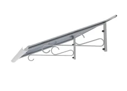 Arctom Auvent Et Marquise<Auvent Mela 140x79, couleur blanc RAL9016, plaque anthracite