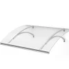 Arctom Auvent Et Marquise<Auvent Olos 120x85, couleur anthracite RAL7016, plaque incolore PMMA
