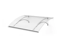 Arctom Auvent Et Marquise<Auvent Olos 120x85, couleur anthracite RAL7016, plaque incolore PMMA