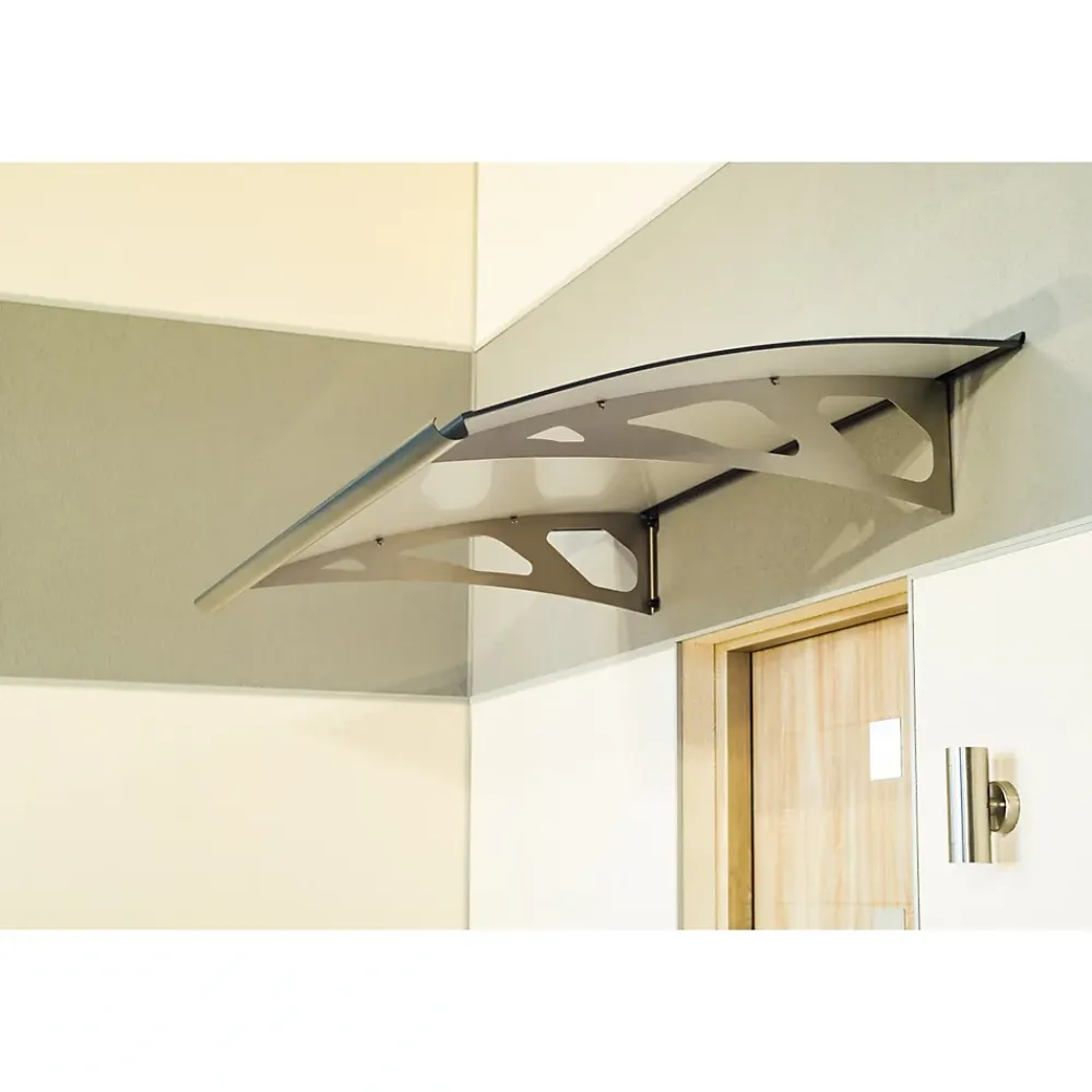 Arctom Auvent Et Marquise<Auvent Oris 150x89, couleur silver RAL9006, panneau sandwich AL PE AL