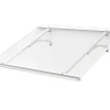 Arctom Auvent Et Marquise<Auvent Otos 160x84, couleur blanc RAL9016, plaque incolore PMMA