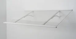 Arctom Auvent Et Marquise<Auvent Otos 160x84, couleur blanc RAL9016, plaque incolore PMMA