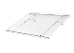 Arctom Auvent Et Marquise<Auvent Otos 120x84, couleur blanc RAL9016, plaque incolore PMMA