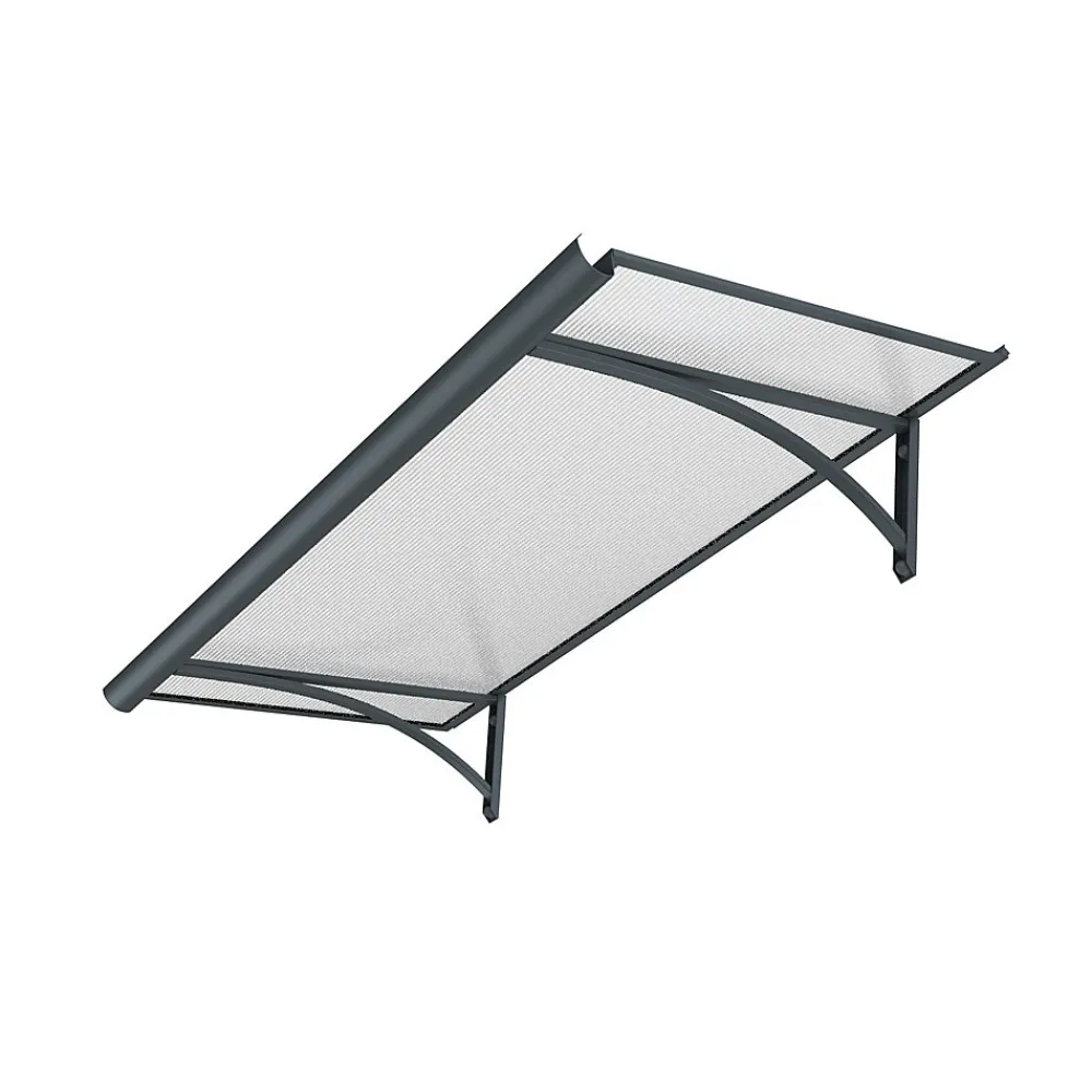 Arctom Auvent Et Marquise<Auvent Ruba 120x54, couleur anthracite RAL7016, plaque incolore