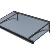 Arctom Auvent Ruba 160x54, couleur anthracite RAL7016, plaque anthracite- Auvent Et Marquise