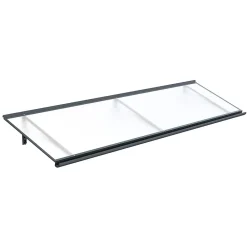 Arctom Auvent Et Marquise<Auvent Saba 197x54, couleur anthracite RAL7016, plaque en PMMA satinée