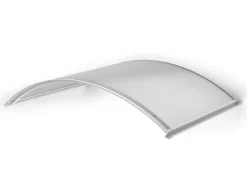 Arctom Auvent Et Marquise<Auvent Top 130x70, couleur blanc RAL9016, plaque incolore