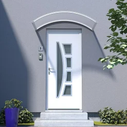 Arctom Auvent Et Marquise<Auvent Top 130x70, couleur blanc RAL9016, plaque incolore