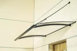 Arctom Auvent Et Marquise<Auvent Turk 140x82, couleur anthracite RAL7016, plaque incolore