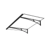 Arctom Auvent Et Marquise<Auvent Vilgo 150x83,5, couleur anthracite RAL7016, panneau sandwich ALPE AL