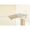Arctom Auvent Et Marquise<Auvent Vilgo 150x83,5, couleur silver RAL9006, panneau sandwich AL PE AL