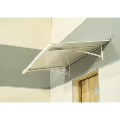 Arctom Auvent Et Marquise<Auvent Vilgo 150x83,5, couleur blanc RAL9016, panneau sandwich Al PE AL