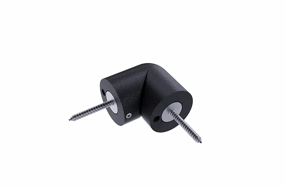 Alumin'home Articulation pour main courante aluminium noir- Accessoire D'Escalier