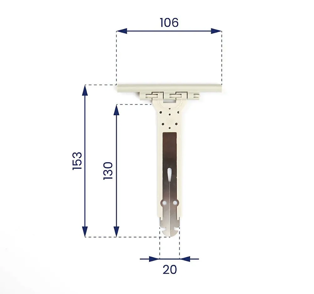 Avosdim Volet Roulant<Attache tablier souple renforcée pour Volet Roulant - Lot de 50
