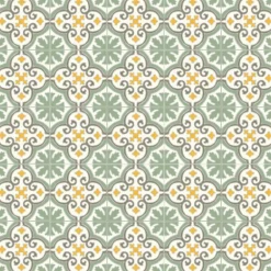 Floorilège Authentiques carreaux de ciment - Modèle Elégance ELE7 de - La boite de 14 carreaux soit 0,56 m²- Carrelage Sol Pour Cuisine