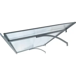 Starkedach Auvent Et Marquise<Auvent à cadre en aluminium Straight T-160 7035 avec revêtement en polycarbonate