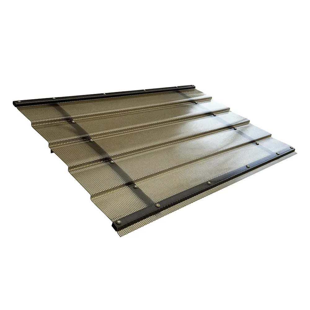 Starkedach Auvent à cadre en aluminium DIAMONDS Straight T-150 8017 avec revêtement monolithique en polycarbonate- Auvent Et Marquise