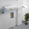 McCover AUVENT - MARQUISE DE PORTE D'ENTRÉE MÉLANIE Gris clair, L.150 cm, Profondeur totale - 90 cm- Auvent Et Marquise